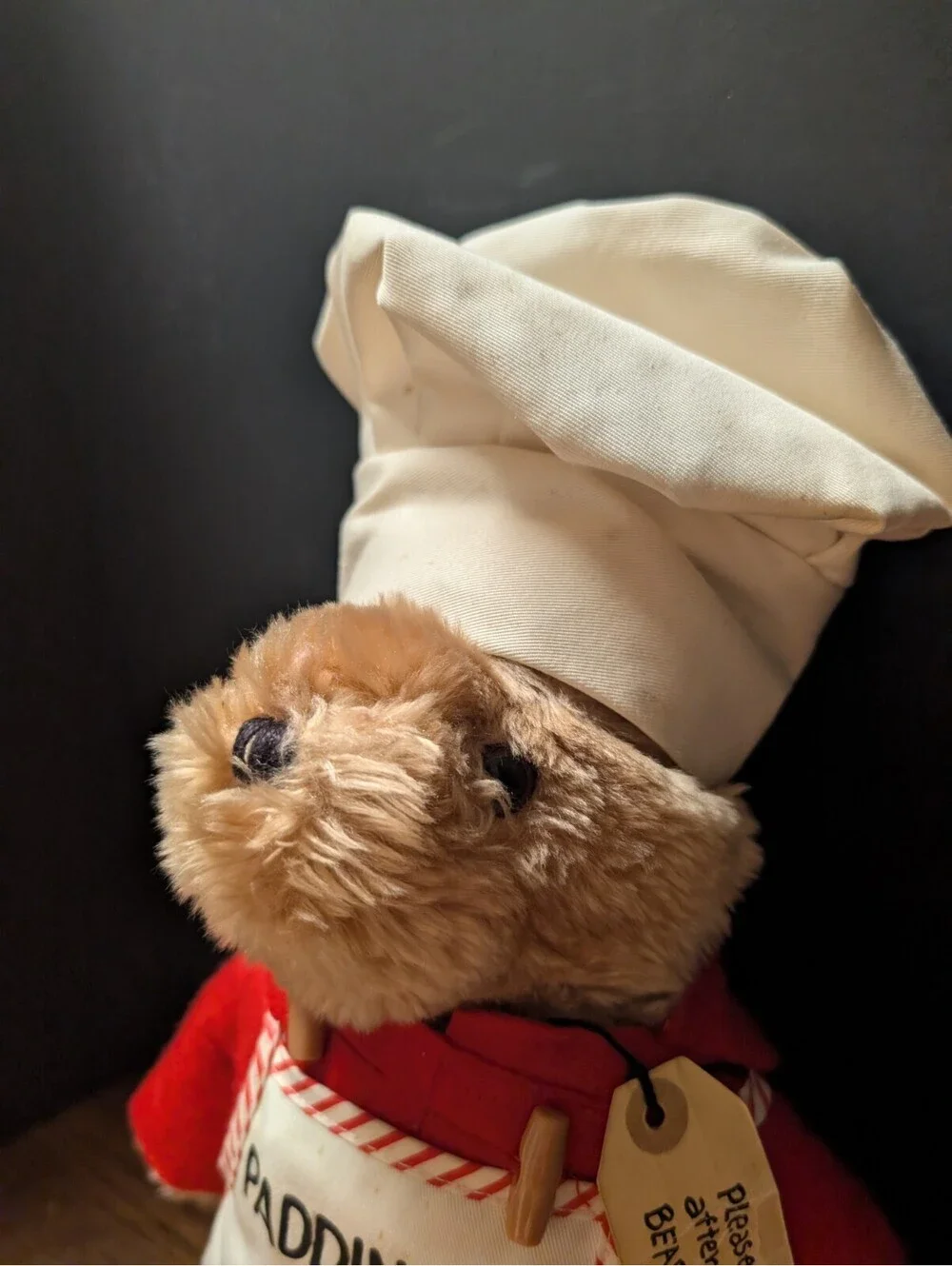 Vintage 1972 Paddington Bear Chef Plush Collectible 16